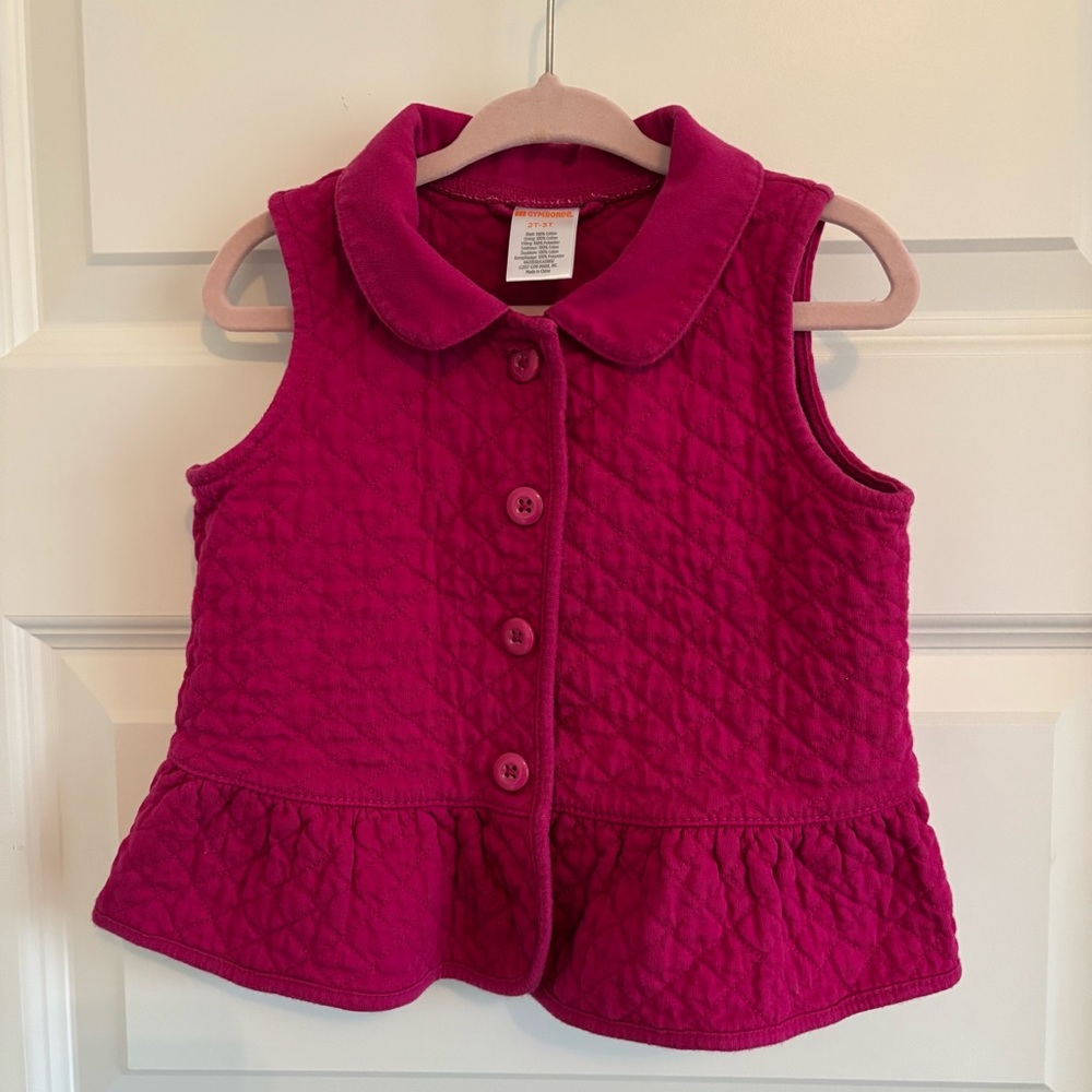 Gymboree Fuchsia Quilted Vest